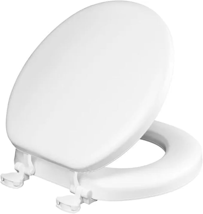 Tapa de Asiento Universal para Inodoro – Madera Blanca, Talla Grande