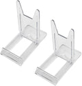 Set de 6 Caballetes Acrílicos Transparentes | Soporte Ajustable para Fotos, Monedas, Medallas y Más