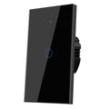 Interruptor de luz táctil inteligente de pared Lsliangmei de 2,4 GHz con WiFi (panel de vidrio, compatible con Alexa Multi-Control, compatible con múltiples plataformas) (interruptor de pared de 1 módulo)