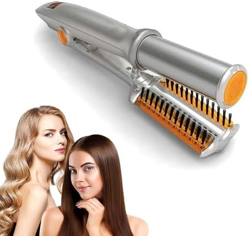Rizador y Alisador de Cabello 2 en 1 con Plancha Giratoria | Para Rizar y Alisar | Estilizado en Seco y Húmedo | Portátil para Viaje | Para Mujeres