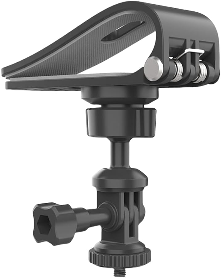 EL SET INCLUYE 2 SOPORTES-Soporte para cámara de acción con ajuste de rotación de 360° para parasol de coche, rosca de 1/4 de pulgada