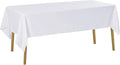 Mantel blanco de 60x120 - Resistente a las manchas y a las arrugas, lavable, mantel de poliéster para mesa, mantel decorativo para mesa de comedor, fiestas de bufé y bodas, blanco