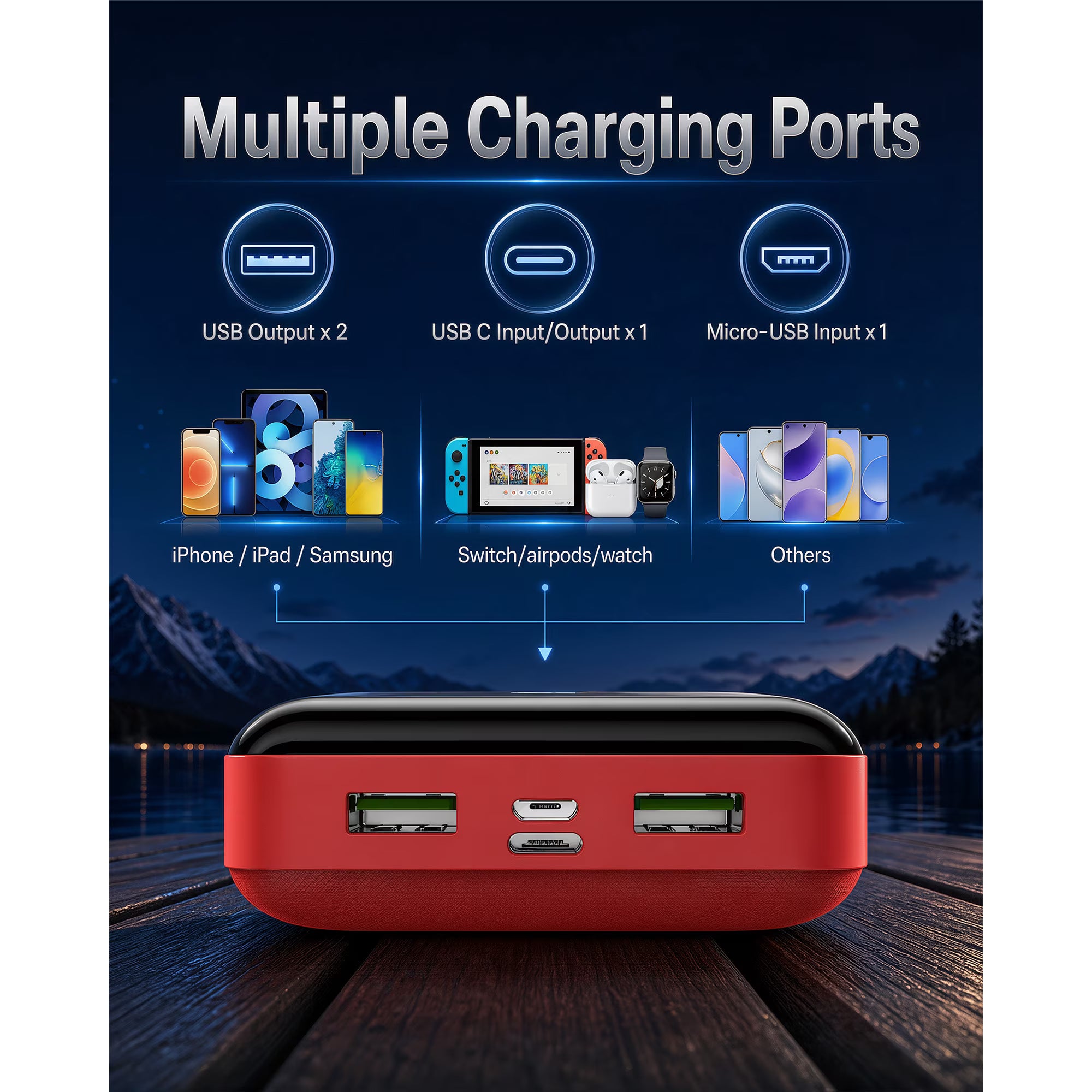 Power Bank PC3-5 – Batería Portátil Recargable para Dispositivos Móviles