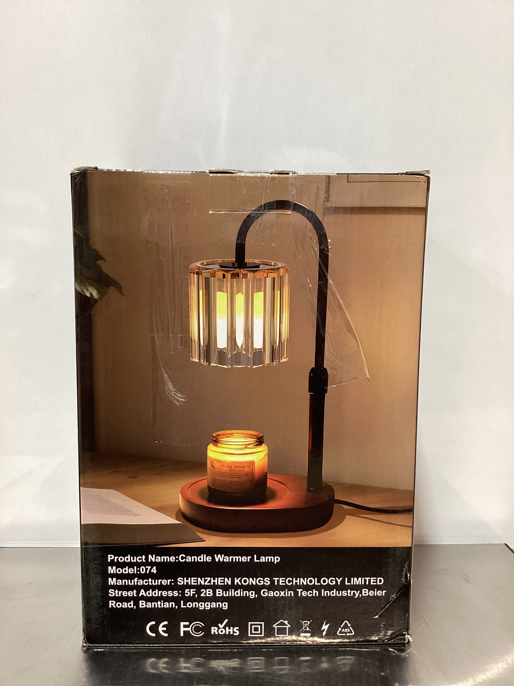 Lámpara calentadora de velas Lukasa con luces LED RGB, temporizador y regulador de intensidad, altura ajustable, regalo de inauguración de casa, decoración para el hogar, regalo para mamá, calentador de cera para velas perfumadas en frasco. 
