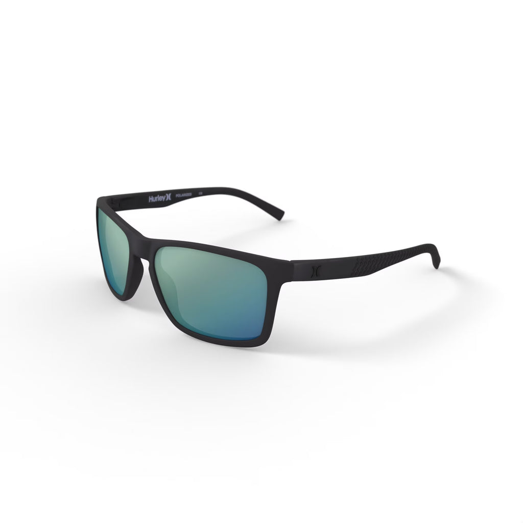 Hurley Gafas de Sol Polarizadas Deportivas para Hombre Rx'able, HSM3008PWM Riptide, Negro, 56-18-135, con Estuche