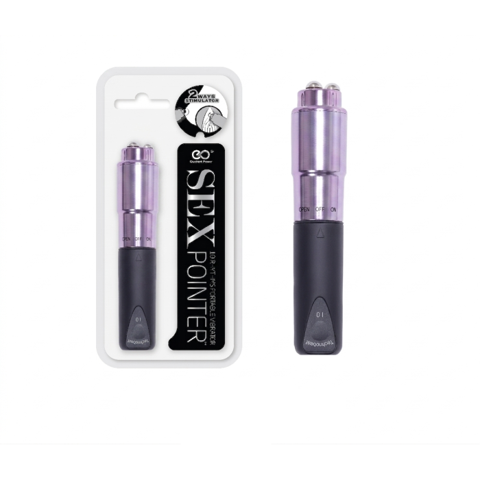 Vibrador Sex Pointer Morado – Bala Vibradora Compacta y Discreta