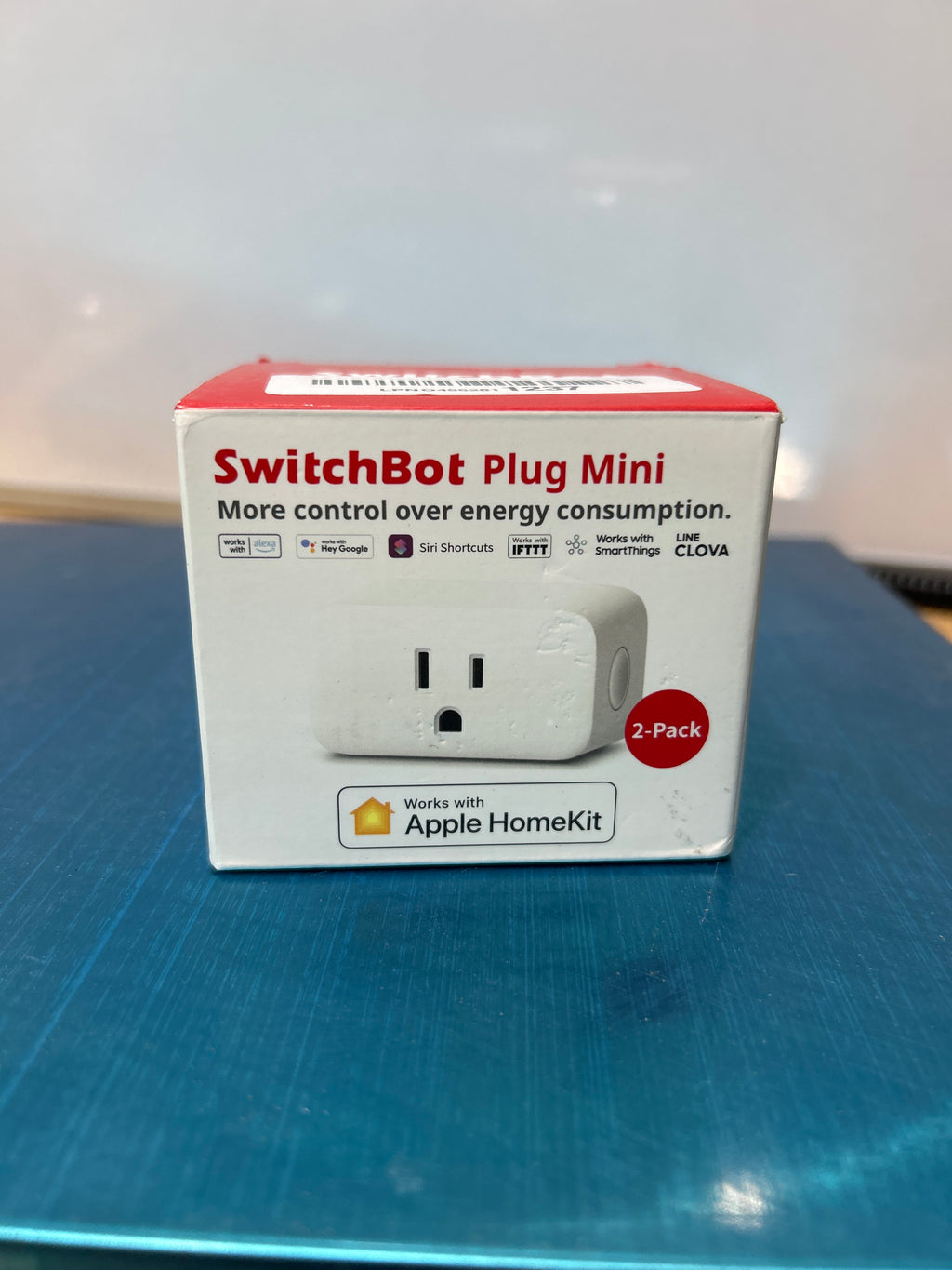 Enchufe inteligente SwitchBot HomeKit Mini de 15 A: no requiere concentrador, monitorización de energía, WiFi (2,4 GHz), compatible con Siri, Alexa y Google Home, ahorro de energía y automatización. 