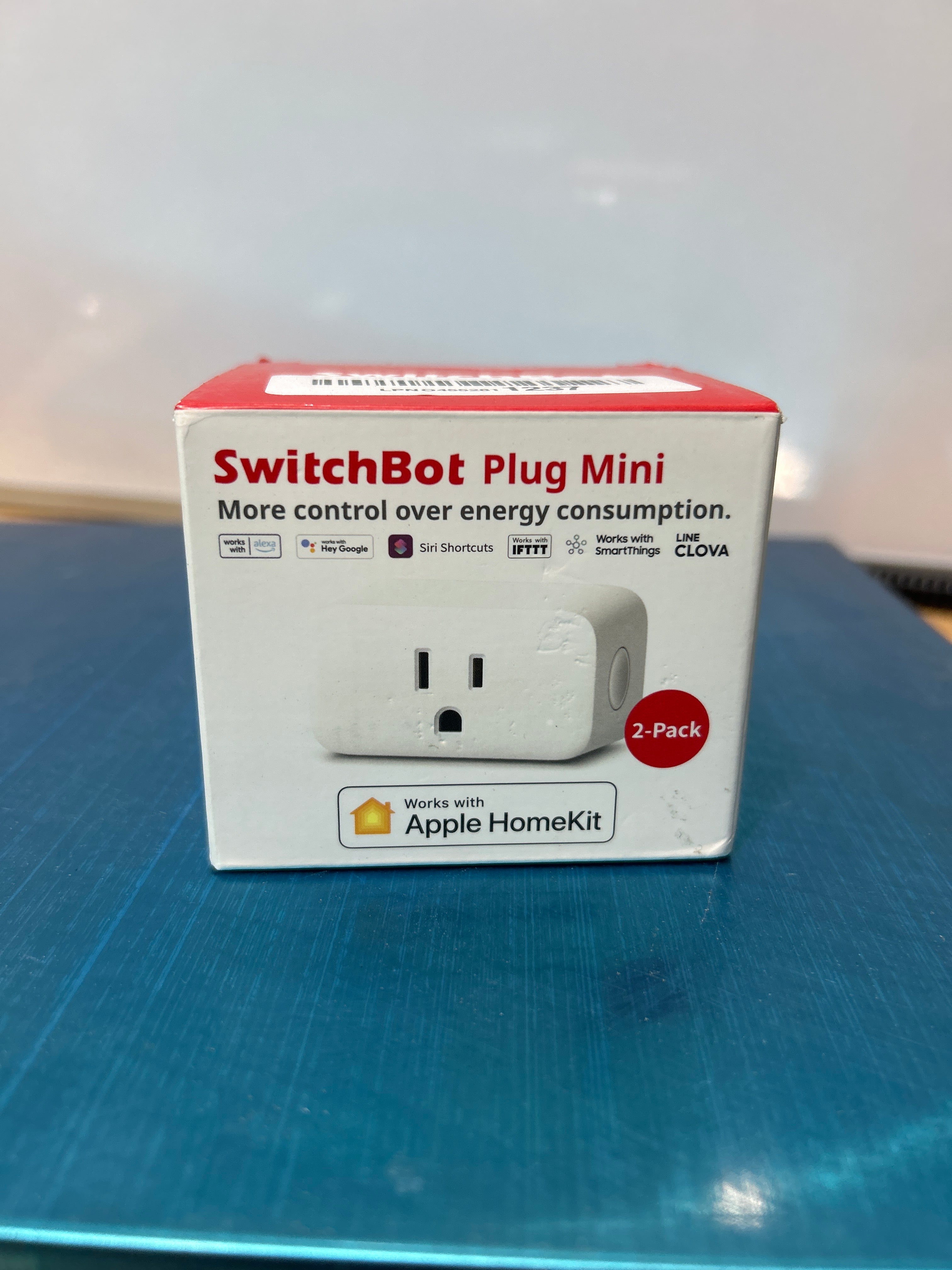Enchufe inteligente SwitchBot HomeKit Mini de 15 A: no requiere concentrador, monitorización de energía, WiFi (2,4 GHz), compatible con Siri, Alexa y Google Home, ahorro de energía y automatización. 