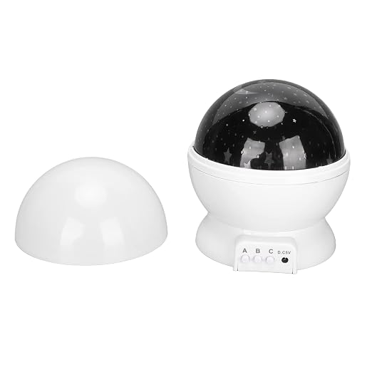 ⚠️ EL CABLE PRESENTA ROTO, NO AFECTA SU FUNCIONAMIENTO | Proyector de Cielo Estrellado, 8 Modos de Color, 4 Lámparas LED, Giratorio 360°