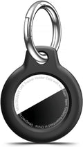 Funda para AirTag MOLOSLEEVE con Llavero — Protectora Antichoque y Antiarañazos | Negro | Pack 1/2/4