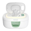 Momcozy Calentador de toallitas para bebé, diseño innovador de resorte, dispensador de toallitas de gran capacidad, calentamiento rápido y uniforme, 4 modos de control de temperatura, calentador