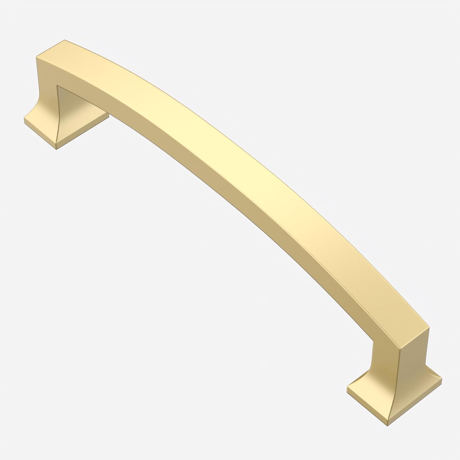 Asidrama 10 Pack 5 Inch(128mm) Hole Centers Brushed Brass Kitchen Cabinet Handles, Gold Cabinet Pulls Kitchen Cabinet Hardware for Cupboard Drawer Pulls