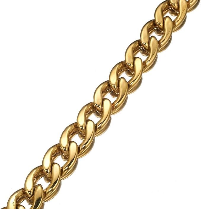 Collar para perros Gold Dog Collar Strong NK P Chain de acero inoxidable resistente para paseos y entrenamiento de perros pequeños, medianos y grandes