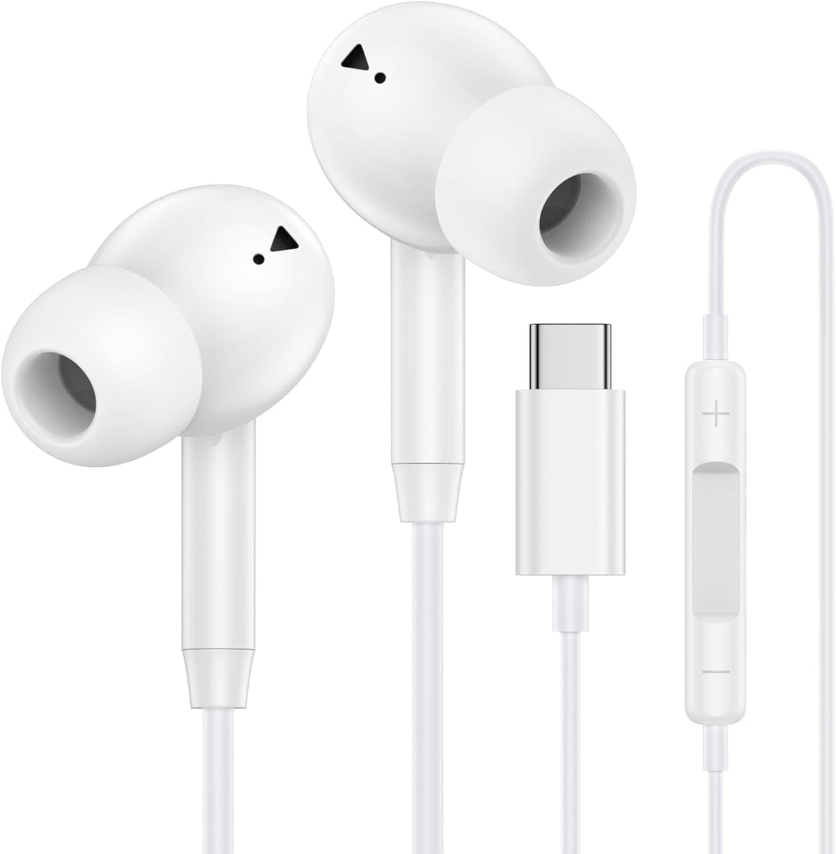 Audífonos USB-C con Cable y Micrófono — Compatible con iPhone 17/16/15 y Samsung | In-Ear Type-C