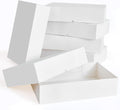 YANGTE 24 Cajas de Regalo Premium con Tapa para Regalos, Cajas Blancas Extra Grandes para Envolver Regalos, Cajas de Regalo de Ropa de 10 cm de Profundidad para Batas, Suéteres, Camisas y Regalos Navideños