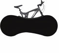 Fundas elásticas de alta elasticidad para ruedas de bicicleta, bolsas de almacenamiento de poliéster a prueba de polvo para ruedas de 24 a 26 pulgadas, lavables a máquina para uso en interiores y exteriores (Negro)