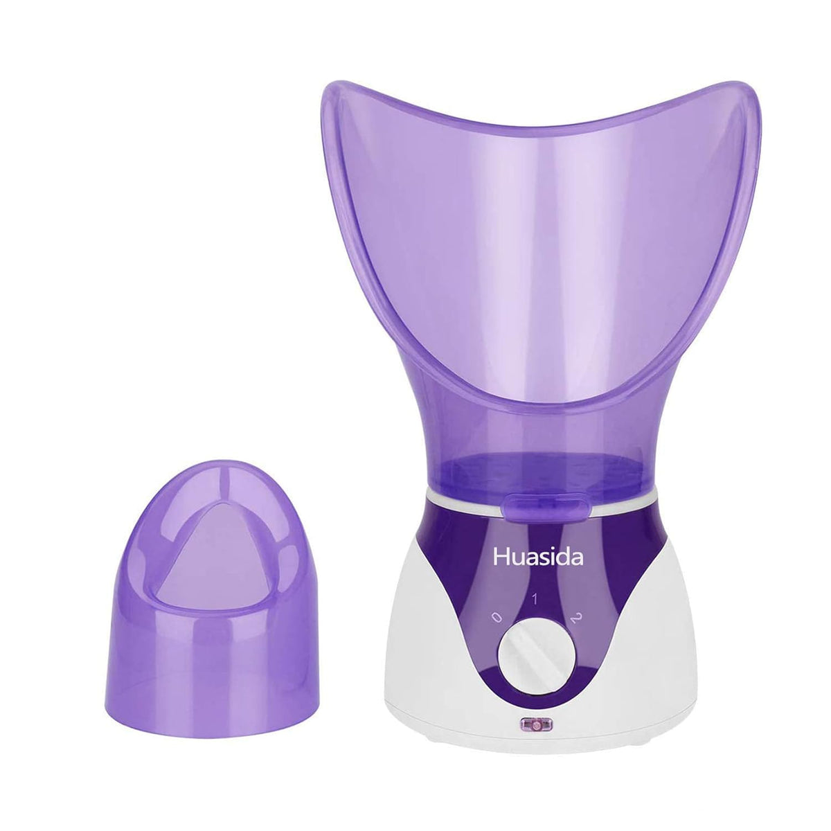 Vaporizador facial personal, inhalador de vapor, sauna facial, vaporizador de niebla caliente, instrumento de belleza hidratante, rejuvenece e hidrata tu piel (morado).