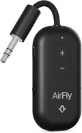 Adaptador Bluetooth AirFly Pro 2 – Transmisor y Receptor AUX 3.5mm para Avión, Auto, TV y Más, Color Negro