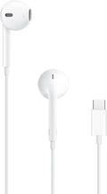 Auriculares Apple EarPods con conector USB-C, auriculares con cable y control remoto integrado para controlar la música, las llamadas telefónicas y el volumen.