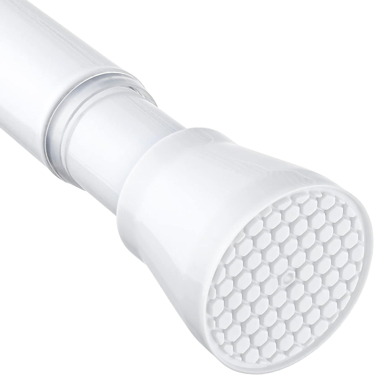 Barra de Tensión para Cortinas MEXAU 28-48" – Sin Perforar, Ajustable a Resorte, Diámetro 7/8", Color Blanco