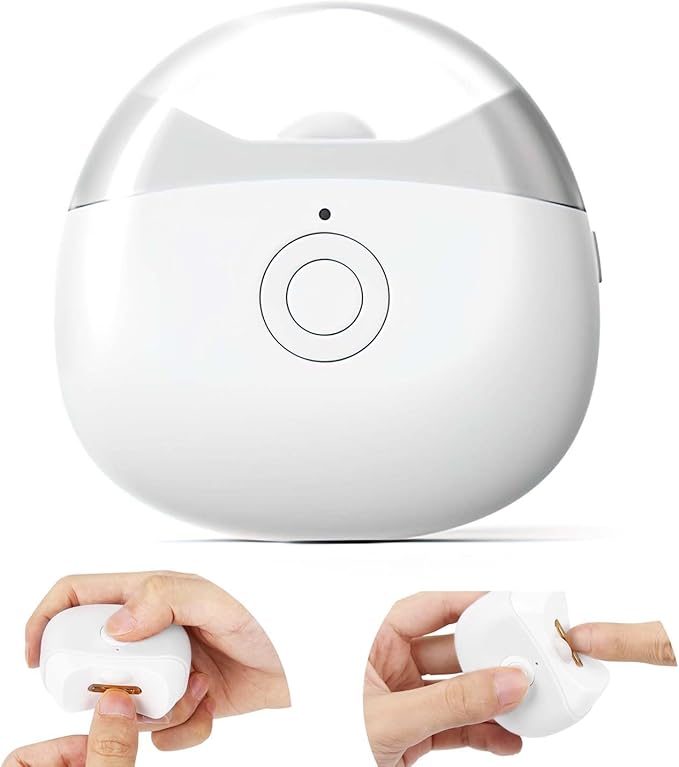 Cortauñas Eléctrico Automático SCAIKTIG con Luz LED | Recargable USB para Bebés, Niños y Adultos