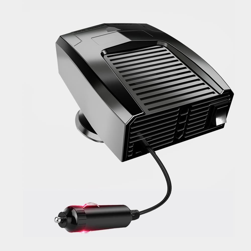Calefactor Portátil para Auto 12V DEPY300 – 2 en 1 Calor y Ventilación, Desempañador de Parabrisas para Autos y SUV