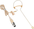 Micrófono de Diadema Gancho para Oído Único XGWTH Micrófono Condensador Omnidireccional Montado sobre la Cabeza Compatible con Sistema de Transmisor de Mochila Inalámbrica Shure con Conector Mini XLR 4 Clavijas TA4F