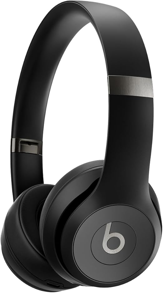 Beats Solo 4 - Auriculares inalámbricos Bluetooth en la oreja, batería de hasta 50 horas, comodidad ultraligera, sonido potente y equilibrado, compatible con Apple y Android, color negro mate