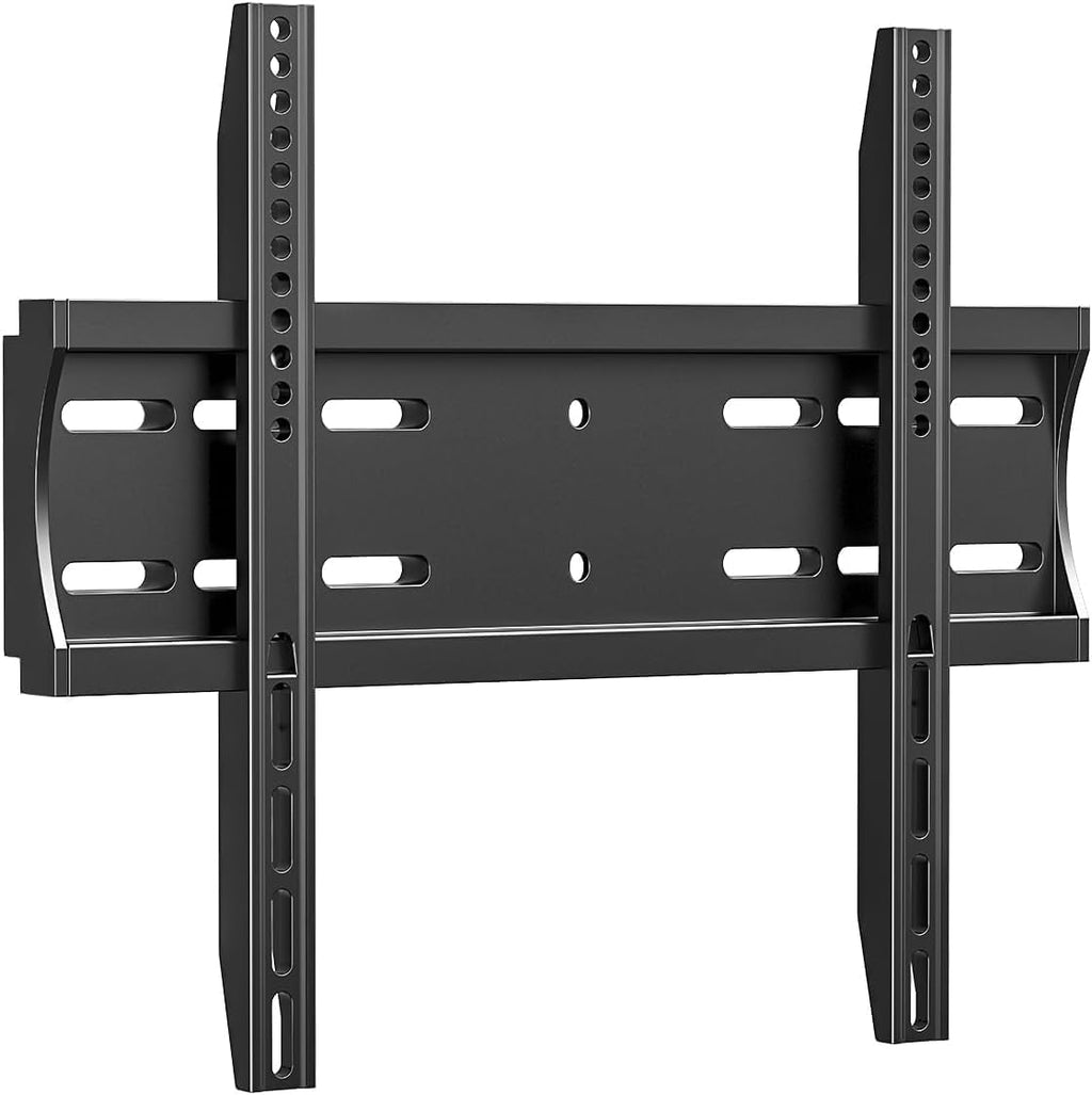 Soporte de pared fijo de perfil bajo IWORKBOARD de 43, 50 y 55 pulgadas para televisores LED/LCD y planos/curvos de 24 a 65 pulgadas, soporte de pared universal con bloqueo de seguridad, VESA máximo de 400x400 mm, hasta 45 kg y montante de 40,6 cm.