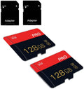 2 Pack Micro Memory Card 128GB Class 10 with Adapter High Speed Memory Card for Tablet,Drone