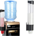 Dispensador de vasos IWNTWY, portavasos de agua montado en la pared, compatible con vasos desechables de papel y plástico