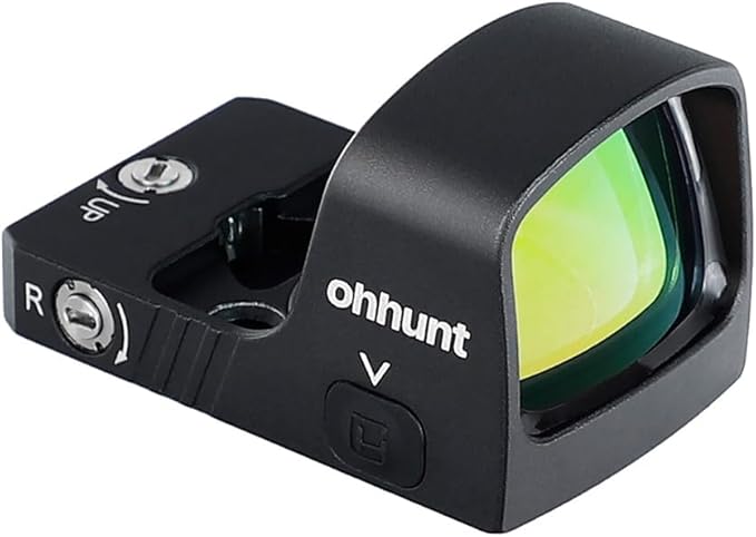 Mira Red Dot ohhunt RD U2 3 MOA — Micro Shake Awake, 10 Niveles de Brillo, Montura RMR y Picatinny
