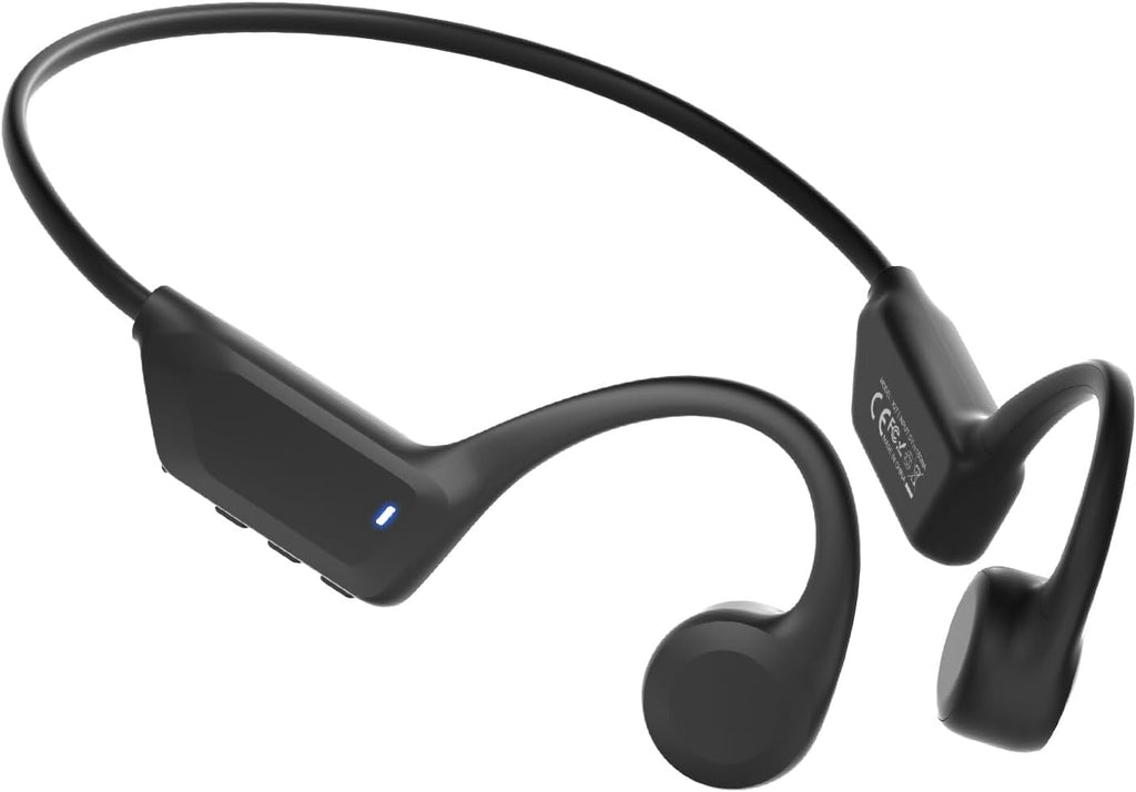 Audífonos de Conducción Ósea Bluetooth 6.0 Impermeables – Ultra Ligeros, Batería 10 Horas, Oído Abierto para Correr, Ciclismo e Hiking