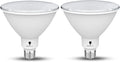 UN BOMBILLO NO ENCIENDE-Bombillo LED de Alta Potencia para Exterior PAR38, 20W, Equivalente a 250W, 2800 Lumenes, Regulable, Reflector Impermeable E26, 4000K Blanco Frio, Paquete de 2
