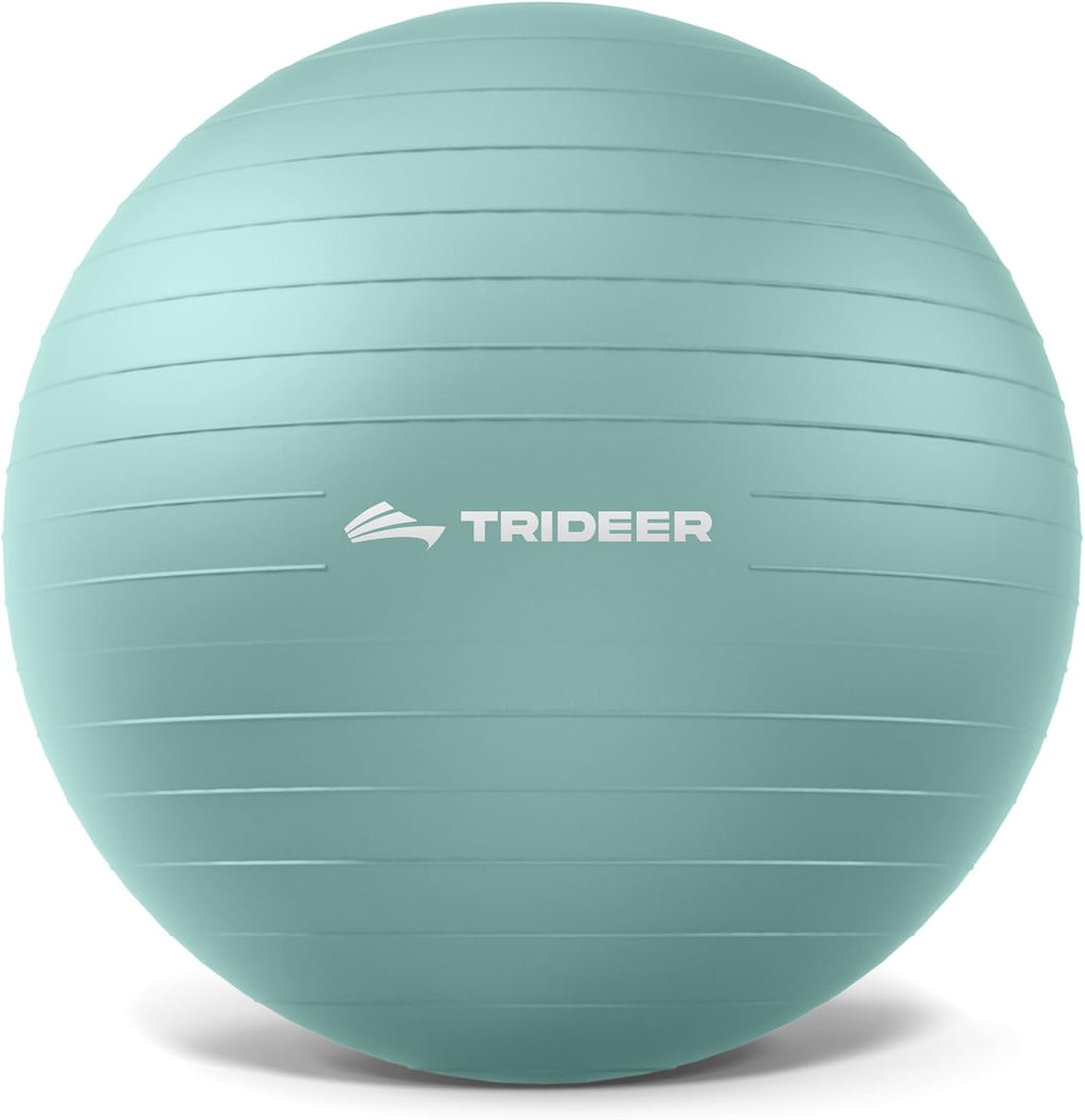 Pelota de ejercicio Trideer, pelota de yoga: silla de equilibrio y asiento de oficina, pelota de estabilidad para pilates, fisioterapia, entrenamiento del core, mejora del equilibrio y estiramientos.