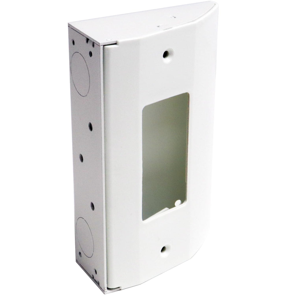 Caja de distribución de energía de montaje en esquina mejorada - Nylon blanco de ajuste delgado, reemplaza a Bryant RU170W, caja Trade Select para debajo de gabinetes/mostradores, carcasa de metal resistente, orificios pretaladrados