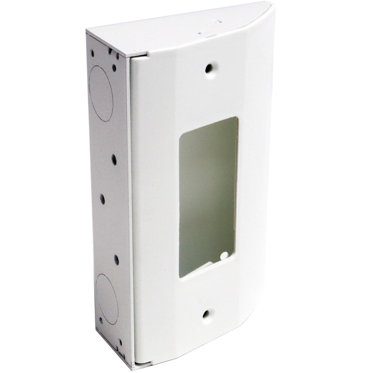 Caja de distribución de energía de montaje en esquina mejorada - Nylon blanco de ajuste delgado, reemplaza a Bryant RU170W, caja Trade Select para debajo de gabinetes/mostradores, carcasa de metal resistente, orificios pretaladrados
