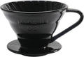 Dripper de Café Pour Over Cerámico Mongdio – Porcelana Reutilizable Talla 02 Negro