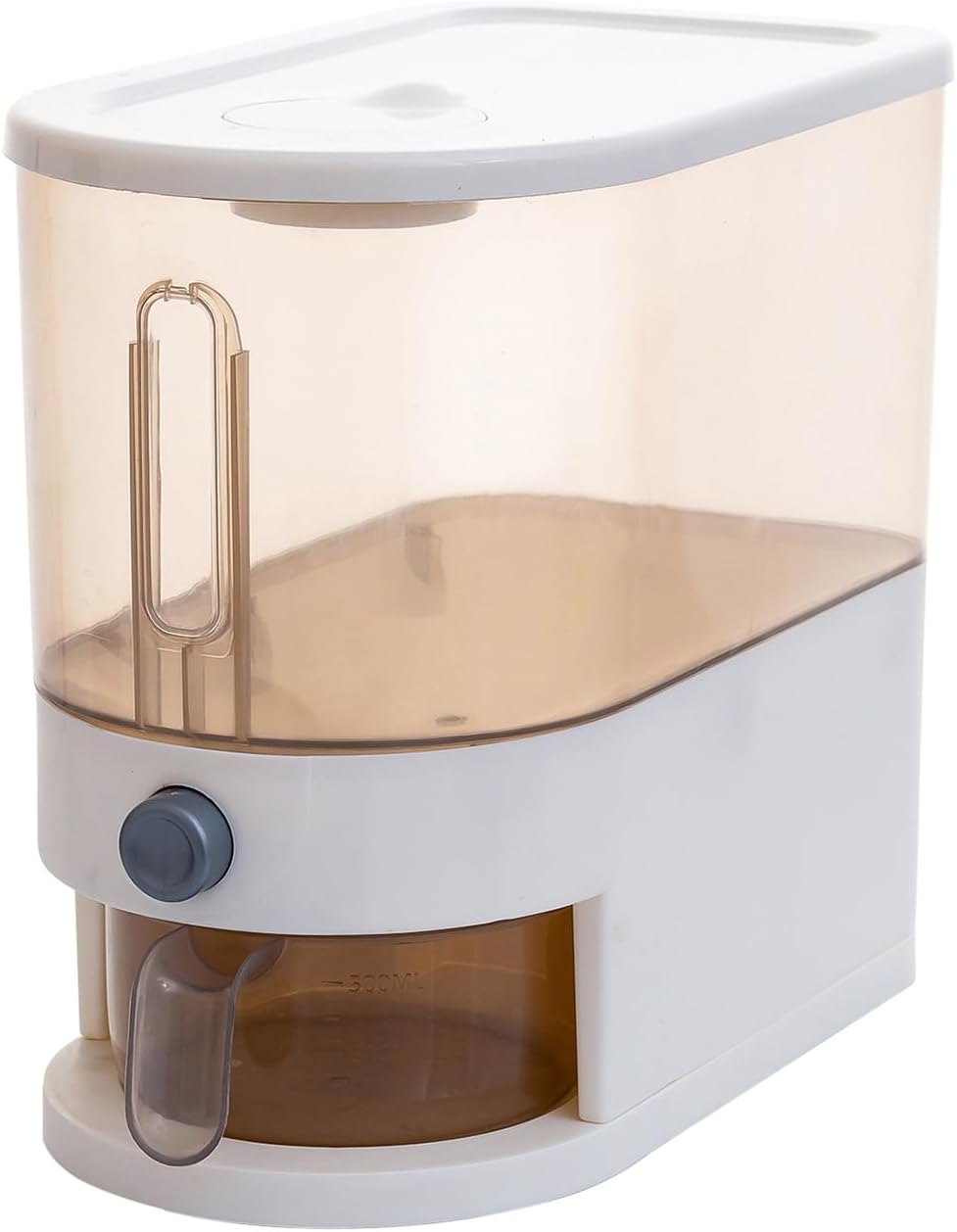 Gagee - Dispensador de arroz con tapa medidora, 11 libras