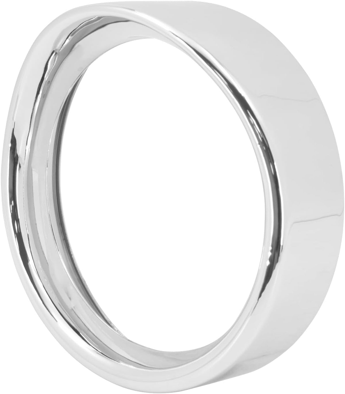 Anillo embellecedor para faro de motocicleta HCmotorku, estilo visera, 7", anillos empotrados, compatible con Harley Softail FL 1994-2017 (cromado).