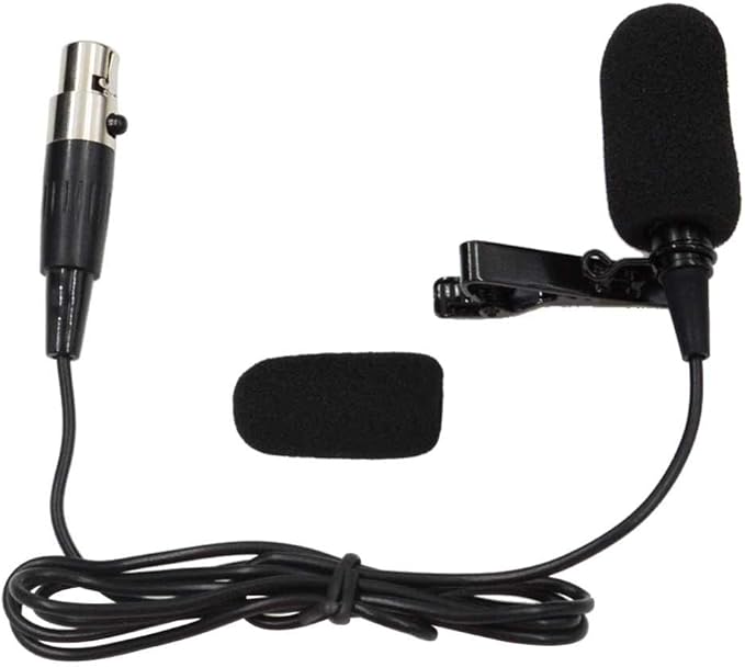 Micrófono de Solapa Sujeetec – Condensador Unidireccional Compatible con Transmisor Inalámbrico Shure, Conector Mini XLR TA4F