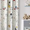 ⚠️ SOLO 1 PANEL | Cortina Semi Opaca Diseño Astronautas y Planetas para Habitación Infantil