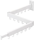 Tendedero ZdwCyl Retráctil Plegable Triple Montado en Pared – Ahorra Espacio, Color Blanco