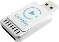 2025 Newly Upgraded Wireless CarPlay Adapter: Slim, Lightweight and Portable, Plug-and-Play. Easy to Operate with Stable Connection and no lag, Compatible with iPhone and Android Devices.