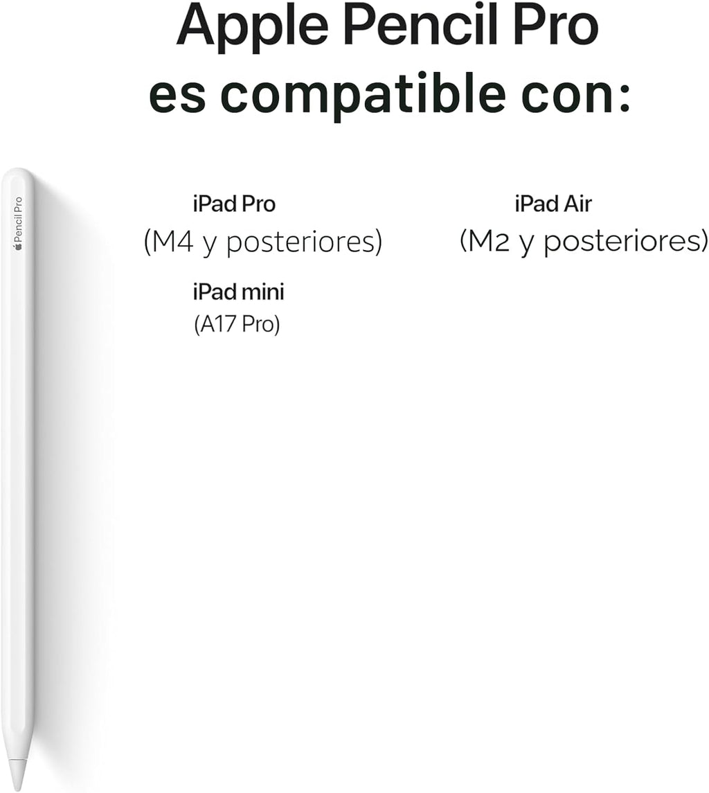 Apple Pencil Pro — Último Modelo, Precisión Pixel-Perfect, Sensibilidad a Presión e Inclinación, Carga Magnética