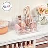 Organizador de Maquillaje Acrílico | 4 Compartimentos | Sin BPA | 17.8x15.2x8 cm