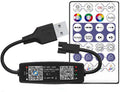 Vrabocry Controlador LED Bluetooth WS2811/WS2812B con Micrófono y Control Remoto 28 Teclas – USB 5V