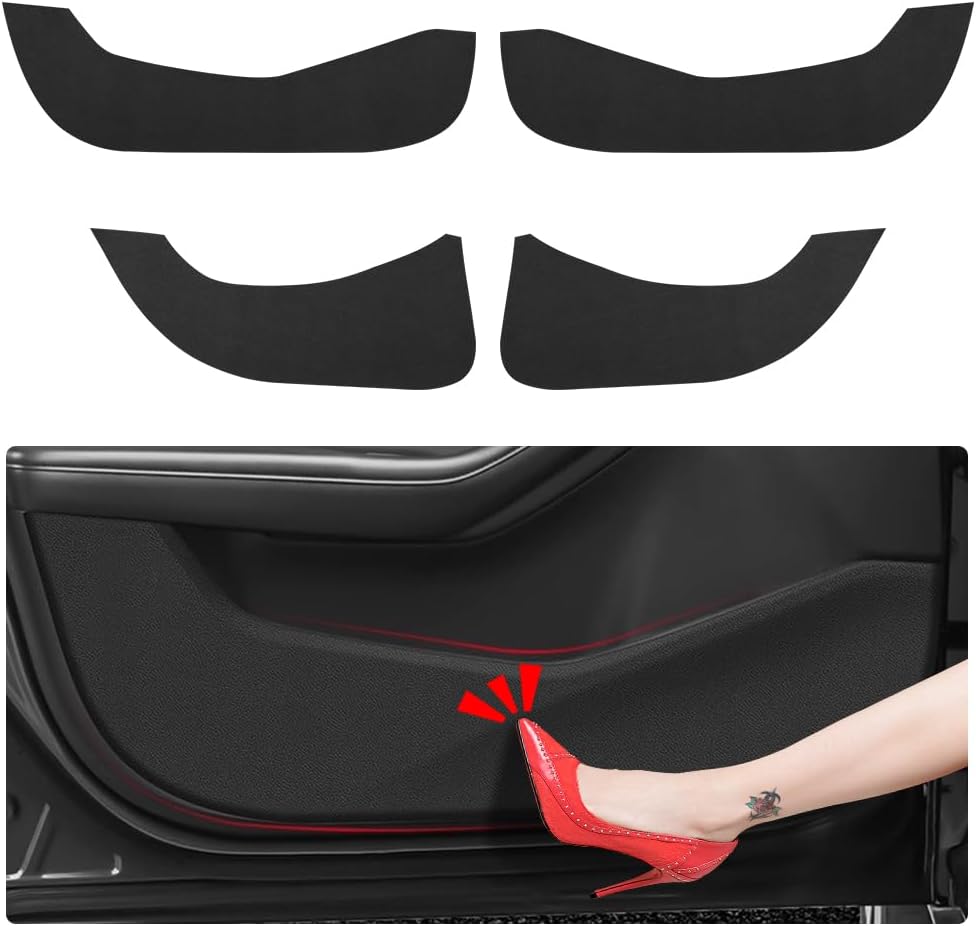 Protector de puerta LUNQIN para Mazda 3 (modelos 2019, 2020, 2021, 2022, 2023, 2024, 2025, 2026). Alfombrilla protectora contra golpes y suciedad. Adhesivos decorativos interiores.