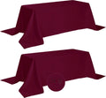 Fokitut Paquete de 2 manteles rectangulares impermeables, 90 x 156 pulgadas, resistentes a las manchas y a las arrugas, mantel de tela para cocina, comedor, boda, fiesta, cena de vacaciones