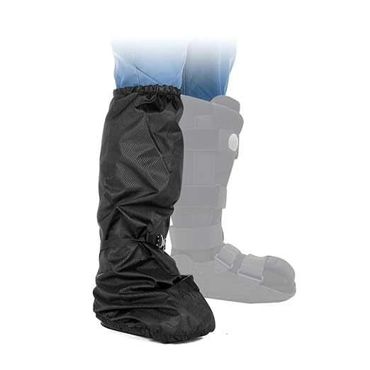 Funda para botas de caminar, funda ortopédica para lesiones de pies rotos, cubierta de fundición para botas médicas altas, protector de yeso al aire libre, accesorios para botas de recuperación quirúrgica (sin suela)